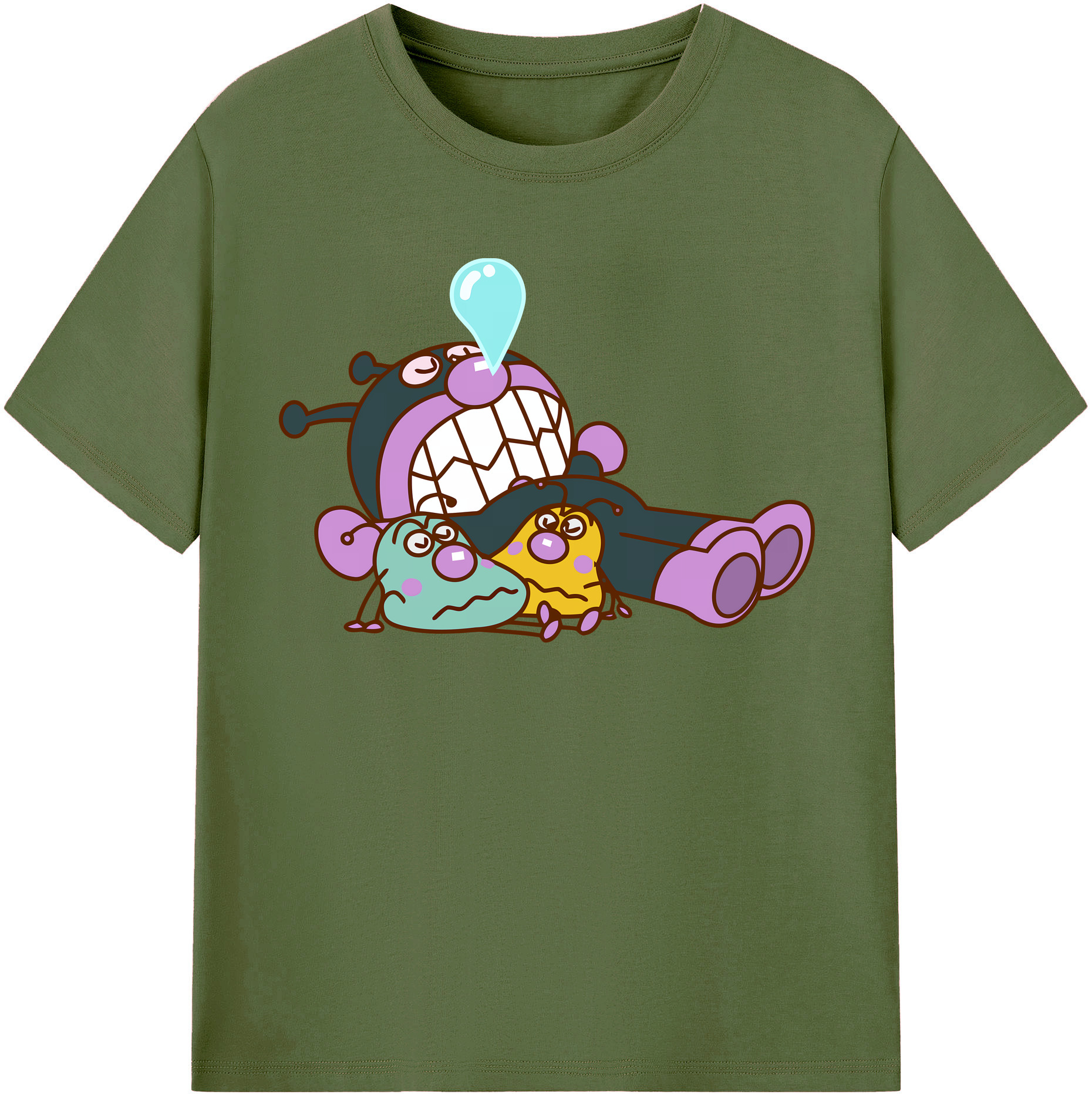 （画像用） アンパンマン Anpanman 綿100％半袖Tシャツ（フロントプリント）